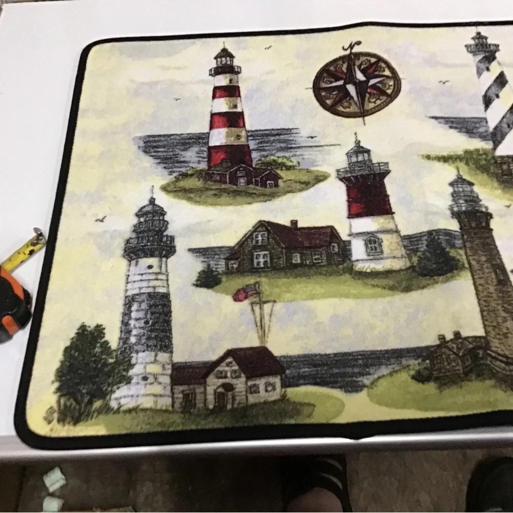 New lighthouse rug floor mat 29” x 19 3/4”